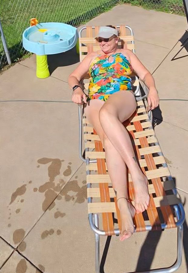 Lisa lounging