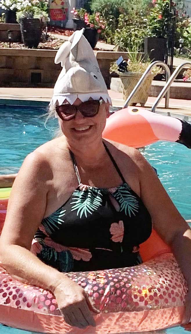 Lisa at pool